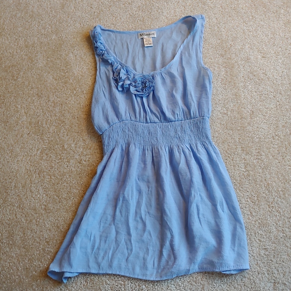 Millenium‎ semi sheer floral top